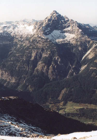 Blick auf Hochvogel