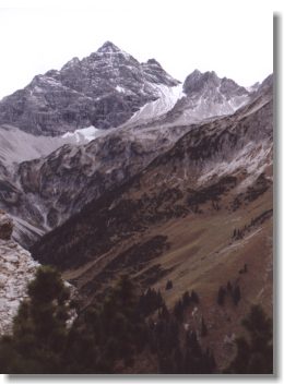 Der Hochvogel vom Jubiläumsweg gesehen