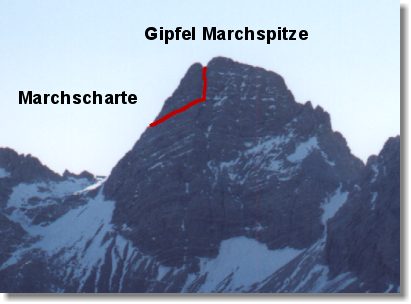 Die Marchspitze von Norden