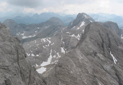 Blick von der Hochfrottspitze Richtung Bockkarkopf