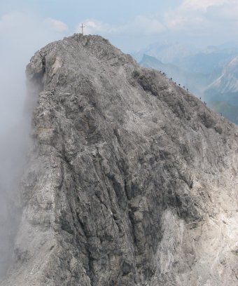 Gruppenaufstieg zur Mädelegabel