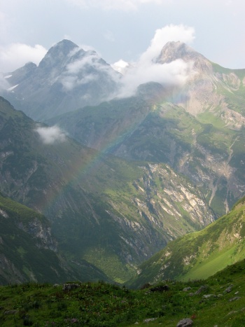 Regenbogen mit Großer Krottenkopf und Ramstallkopf