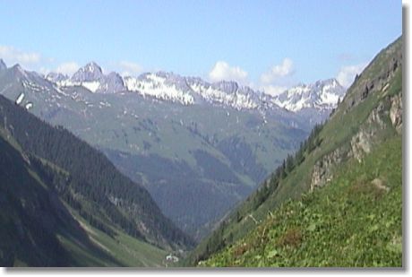 Die Hornbachkette der Allgäuer Alpen von der Simmshütte aus gesehen