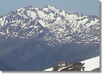 Blick zurück zur Ansbacher Hütte..