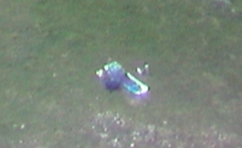 Flo auf seiner Isomatte - aufgenommen vom Gipfel des Seeköpfles