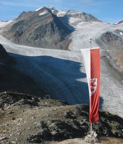 Blick von Braunschweiger Hütte auf Wildspitze