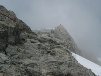 Die letzten Meter zum Gipfel