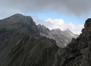 Blick von Peischelspitze auf Heilbronner Höhenweg