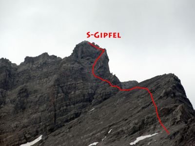 Vallesin Südgipfel (beschriftet)