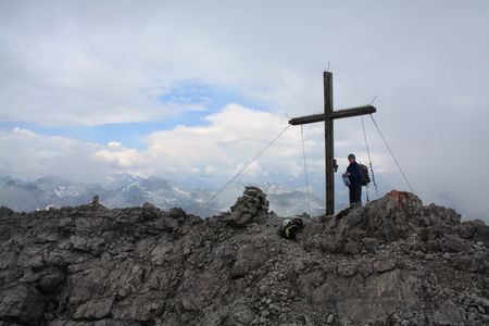 Glücklich auf dem Hauptgipfel der Vallesinspitze (2769 m) angekommen