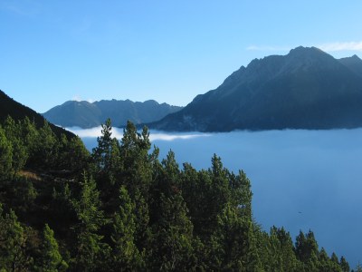 Lechtal in Wolken