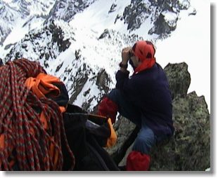 Patrick auf dem Gipfel der Westlichen Kromerspitze...