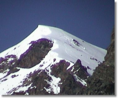 Die Nordflanke der Schneeglocke. Aufgenommen am nächsten Tag aus dem Ochsental.