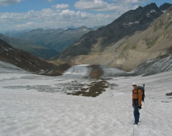 Rückweg über den Langtauferer Ferner