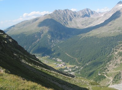 Blick ins Langtaufertal nach Melag