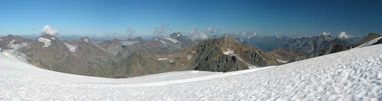 Panorama unterhalb der Wildspitze Nordwand