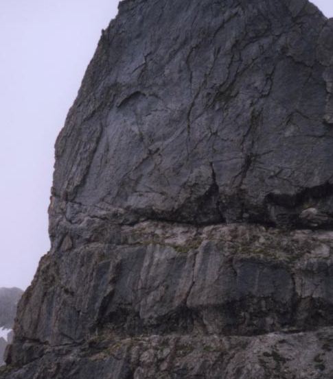 Die Plattensüdwand - hier verläuft die Route unserer ersten Tour