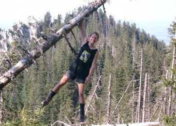 Die Bouldermglichkeiten am Grat zum lpeleskopf sind arg begrenzt.